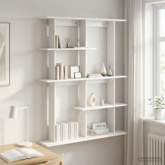 Scaffale da parete Bianco 102 x 20 x 130 cm | homemem39