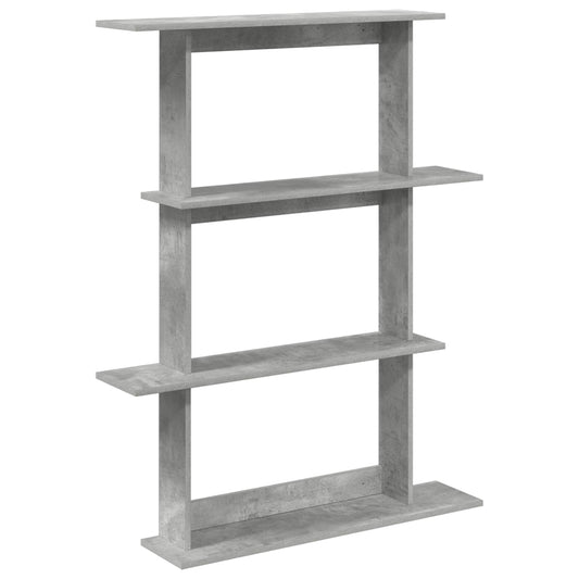 Scaffale da parete Grigio Cemento 100 x 20 x 126 cm | homemem39