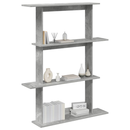 Scaffale da parete Grigio Cemento 100 x 20 x 126 cm | homemem39