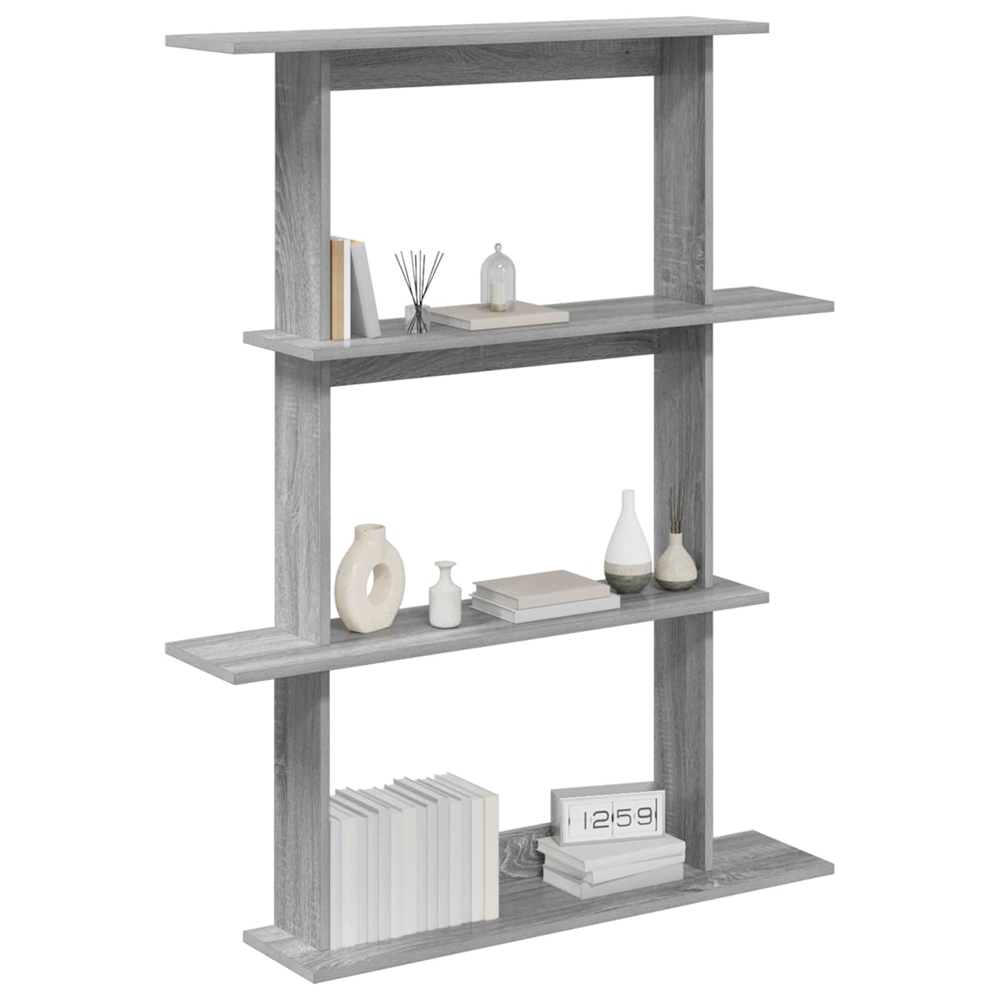 Scaffale da parete Sonoma grigio 100 x 20 x 126 cm | homemem39
