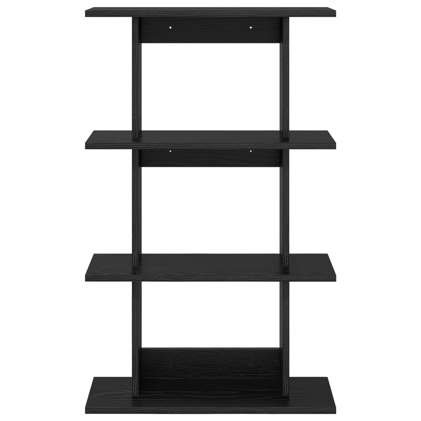 Scaffale da parete A parete Rovere Nero 56 x 20 x 90 cm | homemem39