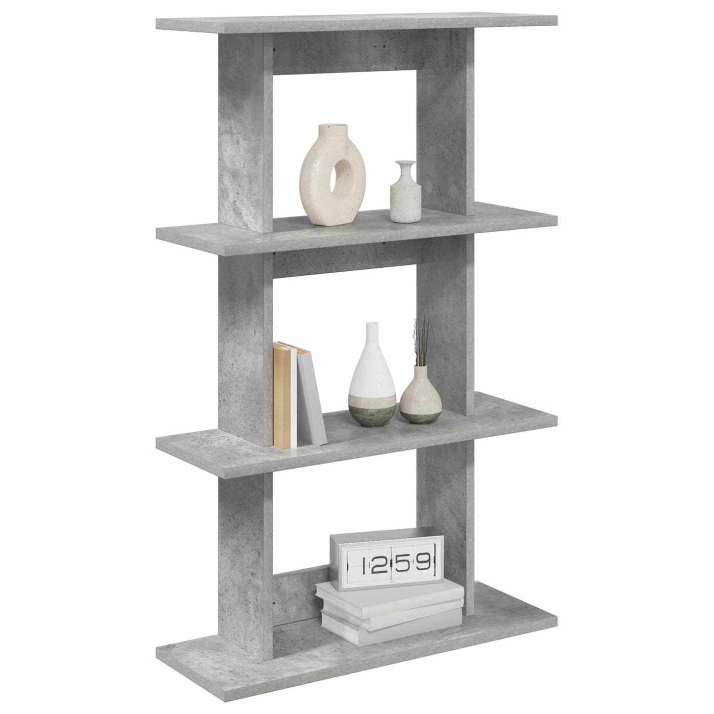 Scaffale da parete A parete Grigio Cemento 56 x 20 x 90 cm | homemem39