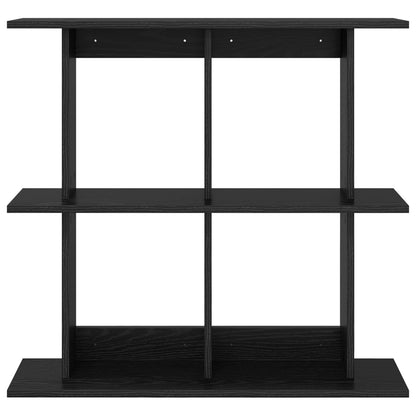 Scaffale da parete A parete Rovere Nero 80 x 20 x 75 cm | homemem39