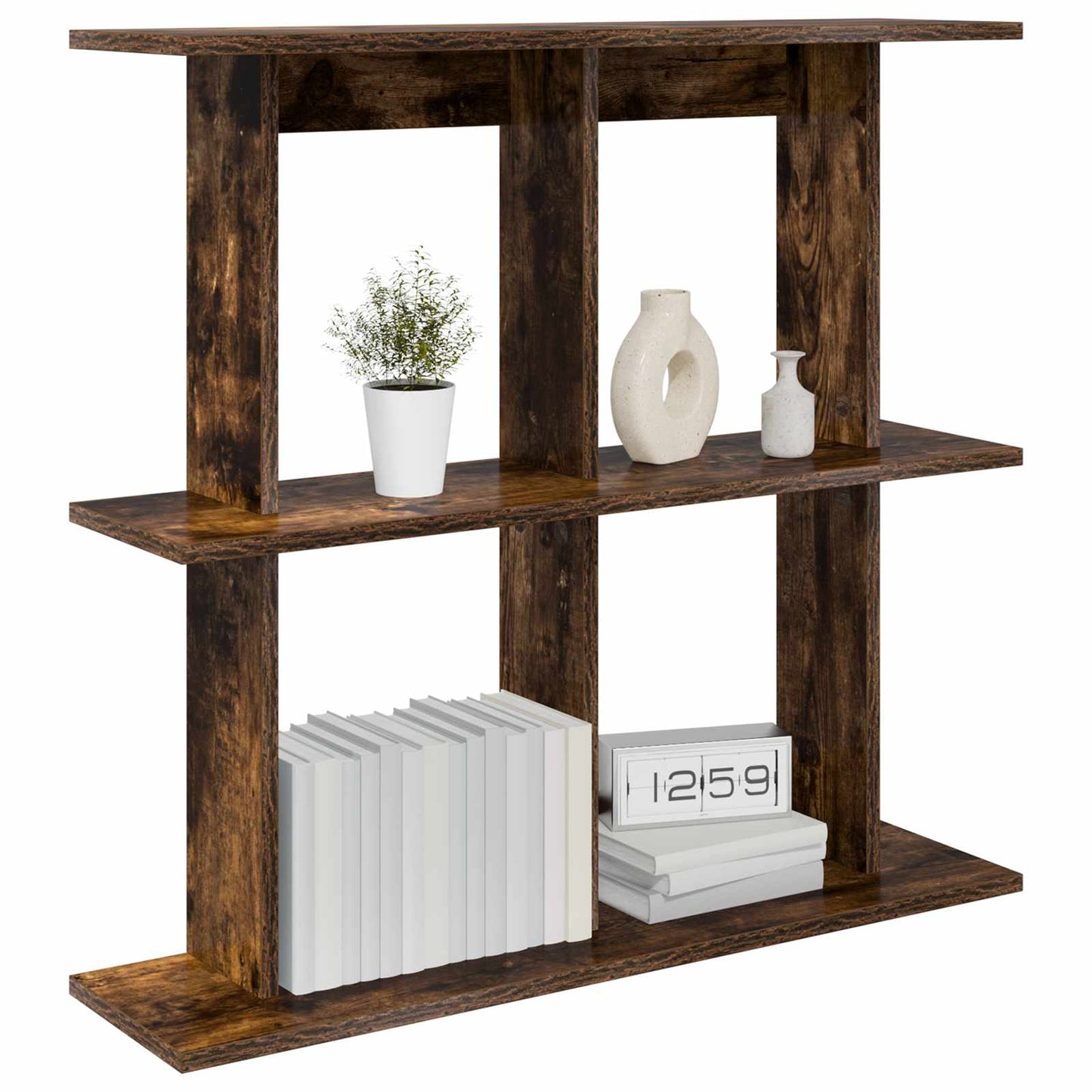 Scaffale da parete A parete Rovere Fumo 80 x 20 x 75 cm | homemem39