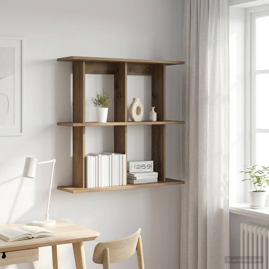 Scaffale da parete A parete Rovere Artigianale 80 x 20 x 75 cm | homemem39