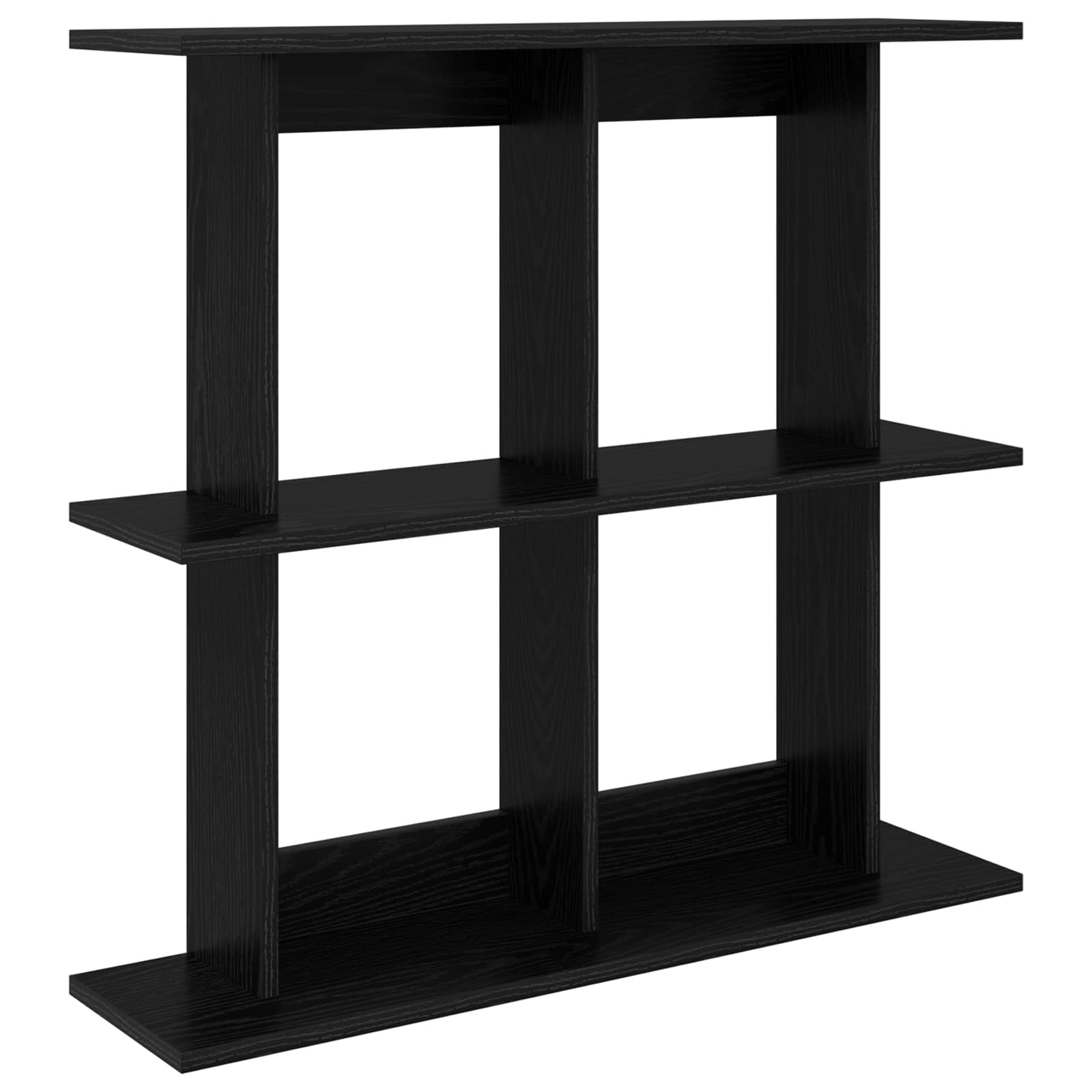 Scaffale da parete A parete Rovere Nero 100 x 20 x 75 cm | homemem39