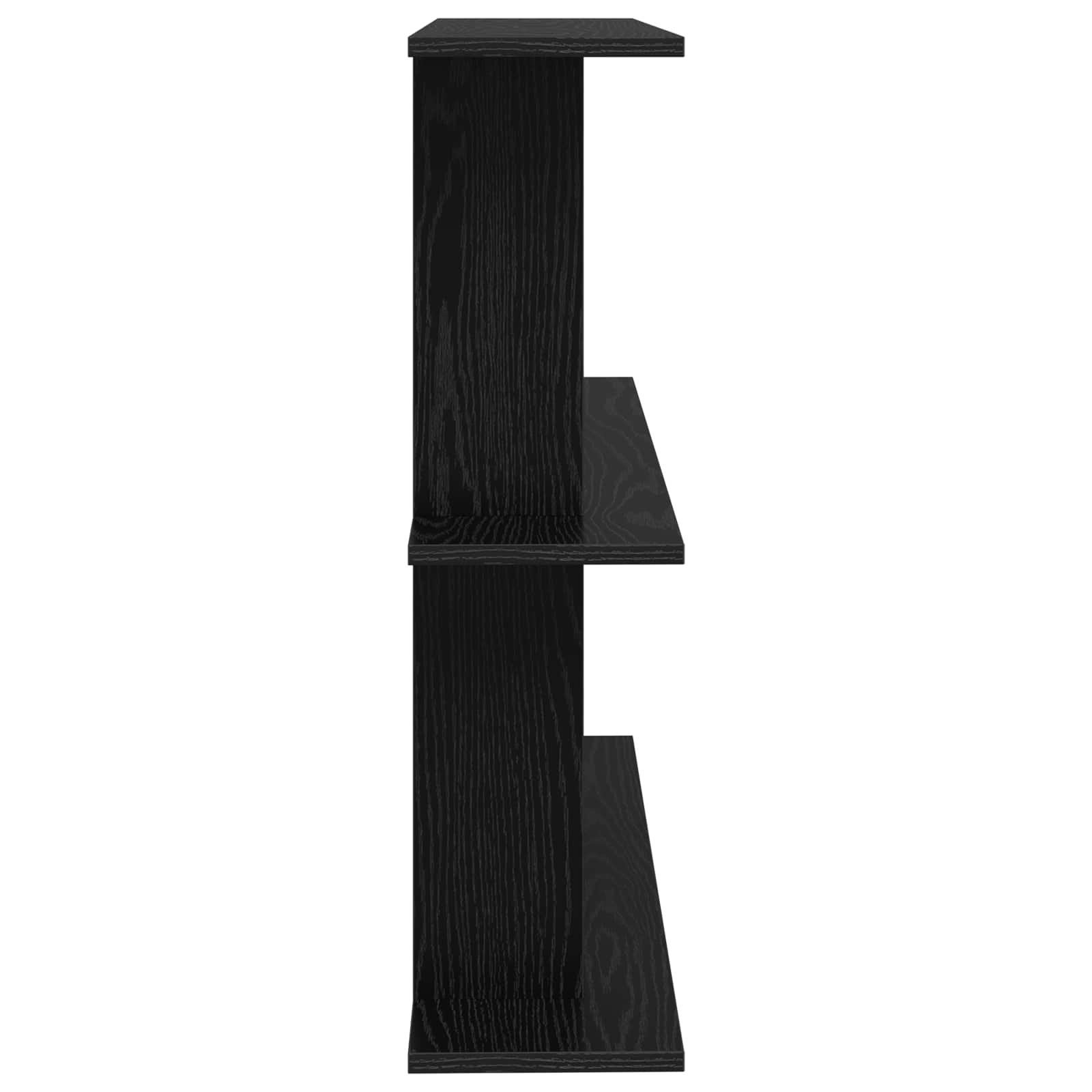 Scaffale da parete A parete Rovere Nero 100 x 20 x 75 cm | homemem39