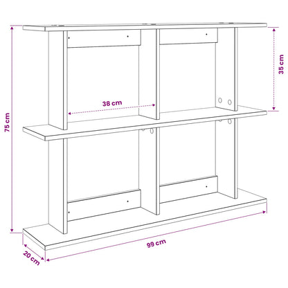 Scaffale da parete A parete Rovere Fumo 100 x 20 x 75 cm | homemem39