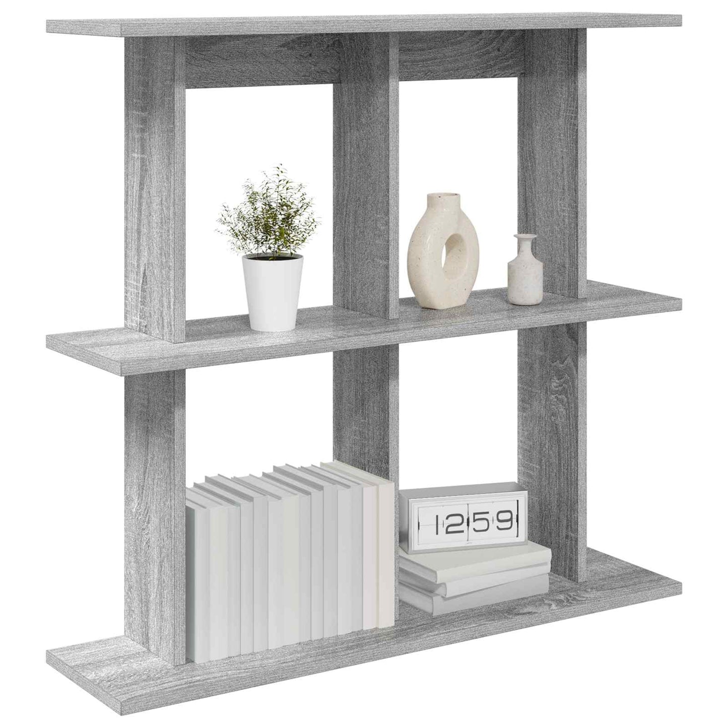 Scaffale da parete A parete Sonoma grigio 100 x 20 x 75 cm | homemem39