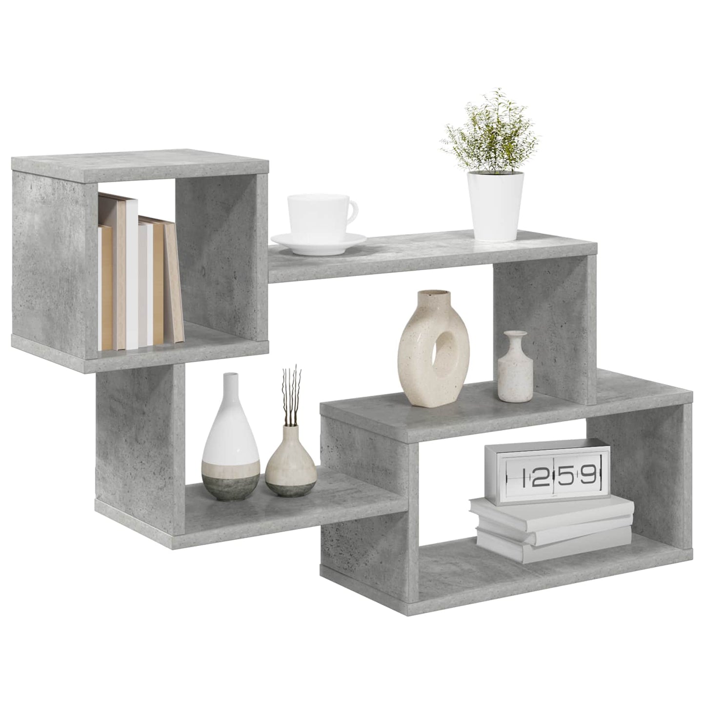 Mensola sospesa A parete Grigio Cemento 87 x 20 x 55 cm | homemem39