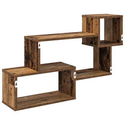 Mensola sospesa A parete Legno antico 87 x 20 x 55 cm | homemem39