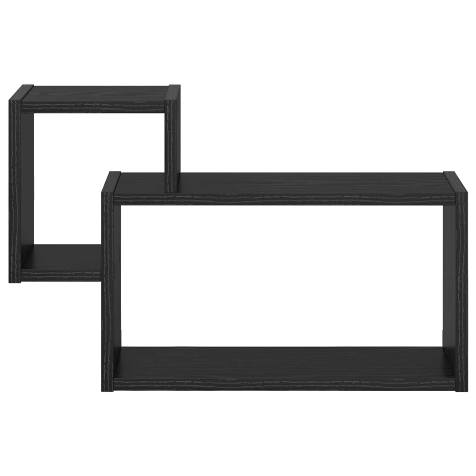 Scaffale da parete A parete Rovere Nero 55 x 15 x 35 cm | homemem39