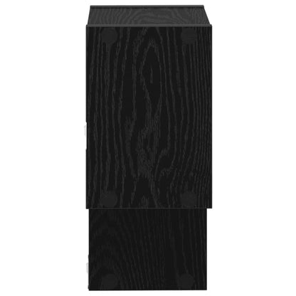 Scaffale da parete A parete Rovere Nero 55 x 15 x 35 cm | homemem39