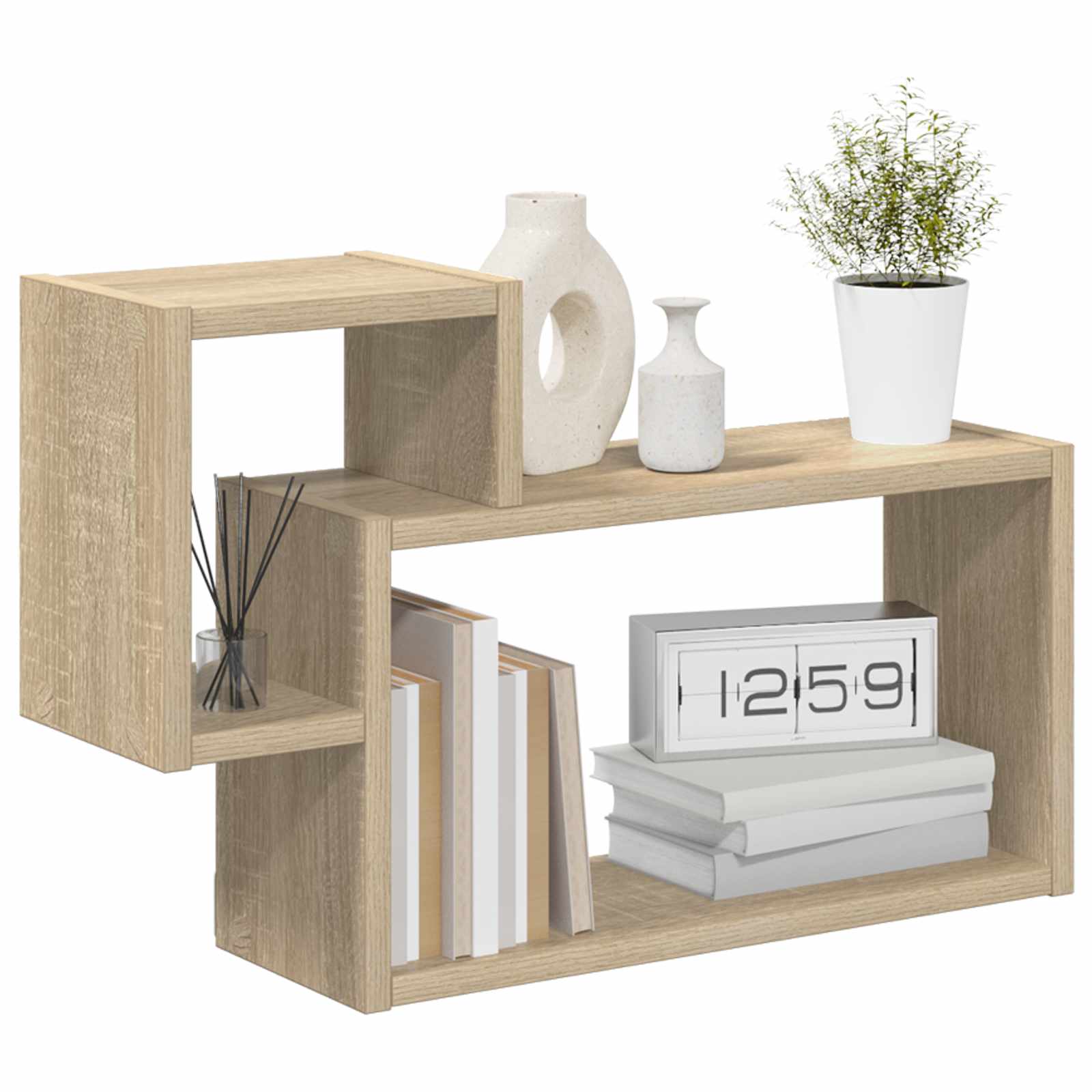 Scaffale da parete A parete Rovere Sonoma 55 x 15 x 35 cm | homemem39