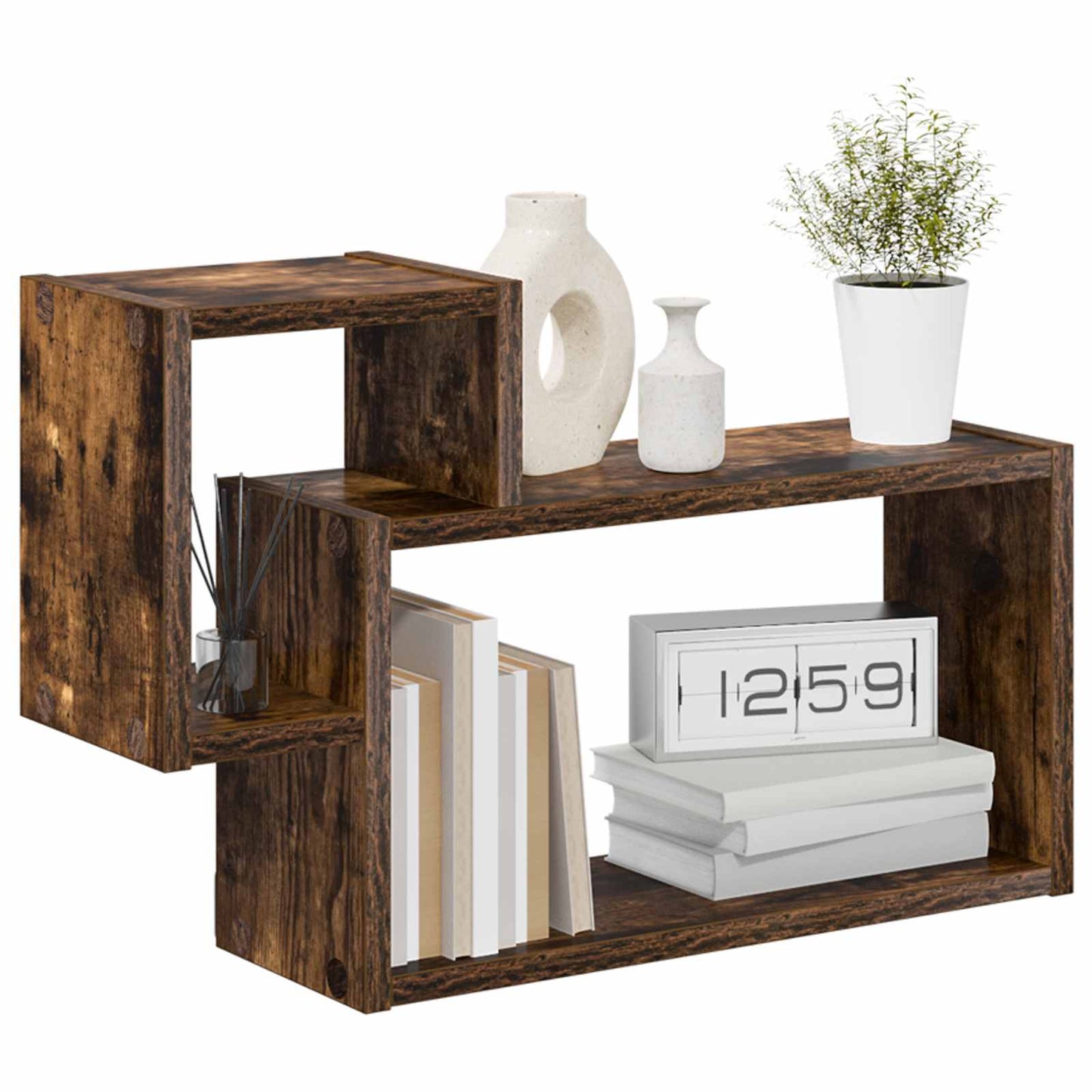 Scaffale da parete A parete Rovere Fumo 55 x 15 x 35 cm | homemem39