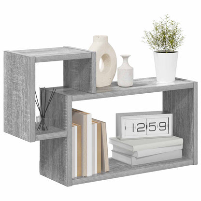 Scaffale da parete A parete Sonoma grigio 55 x 15 x 35 cm | homemem39