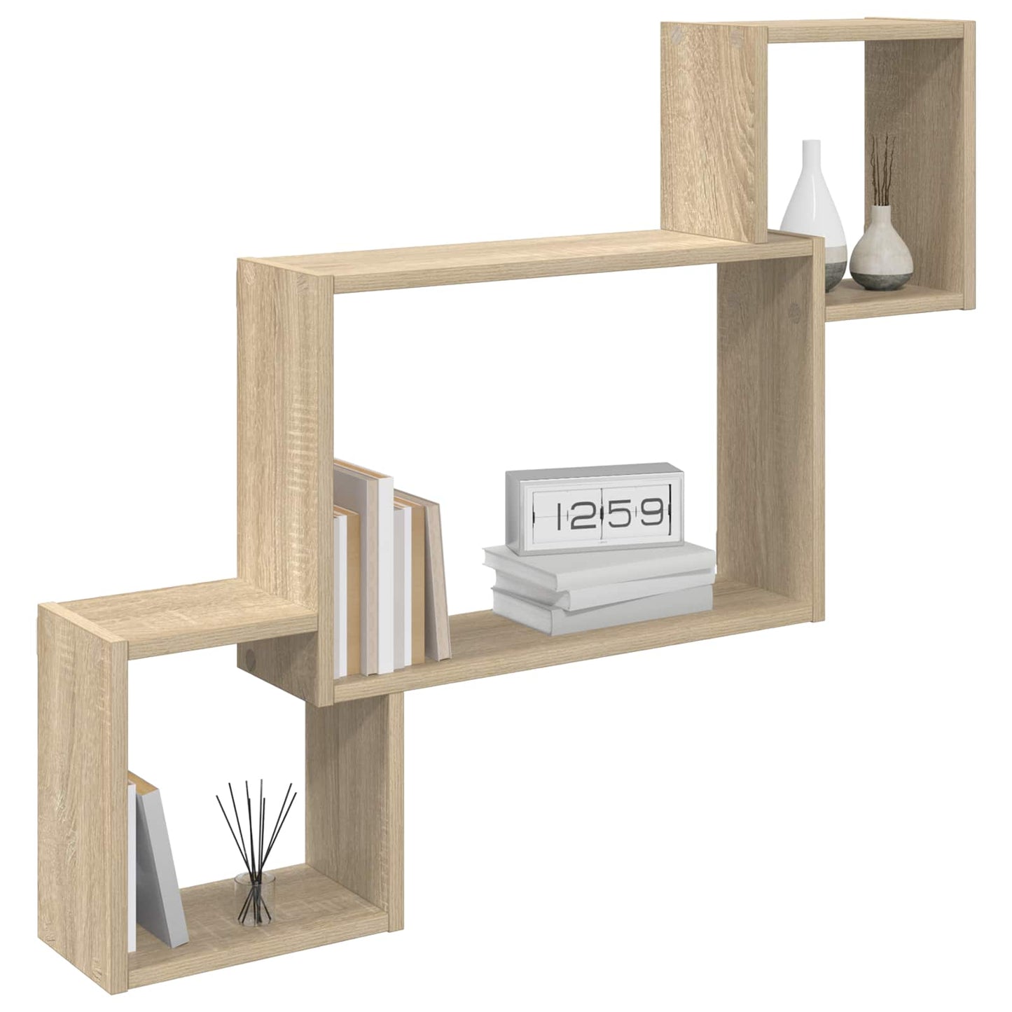 Scaffale da parete A parete Rovere Sonoma 91,5 x 15 x 76 cm | homemem39
