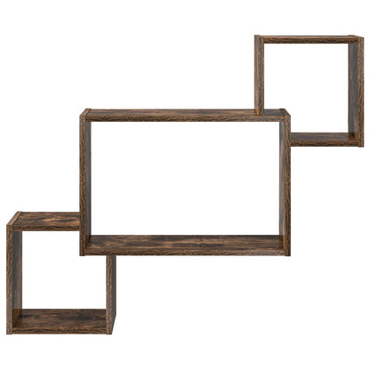 Scaffale da parete A parete Rovere Fumo 91,5 x 15 x 76 cm | homemem39