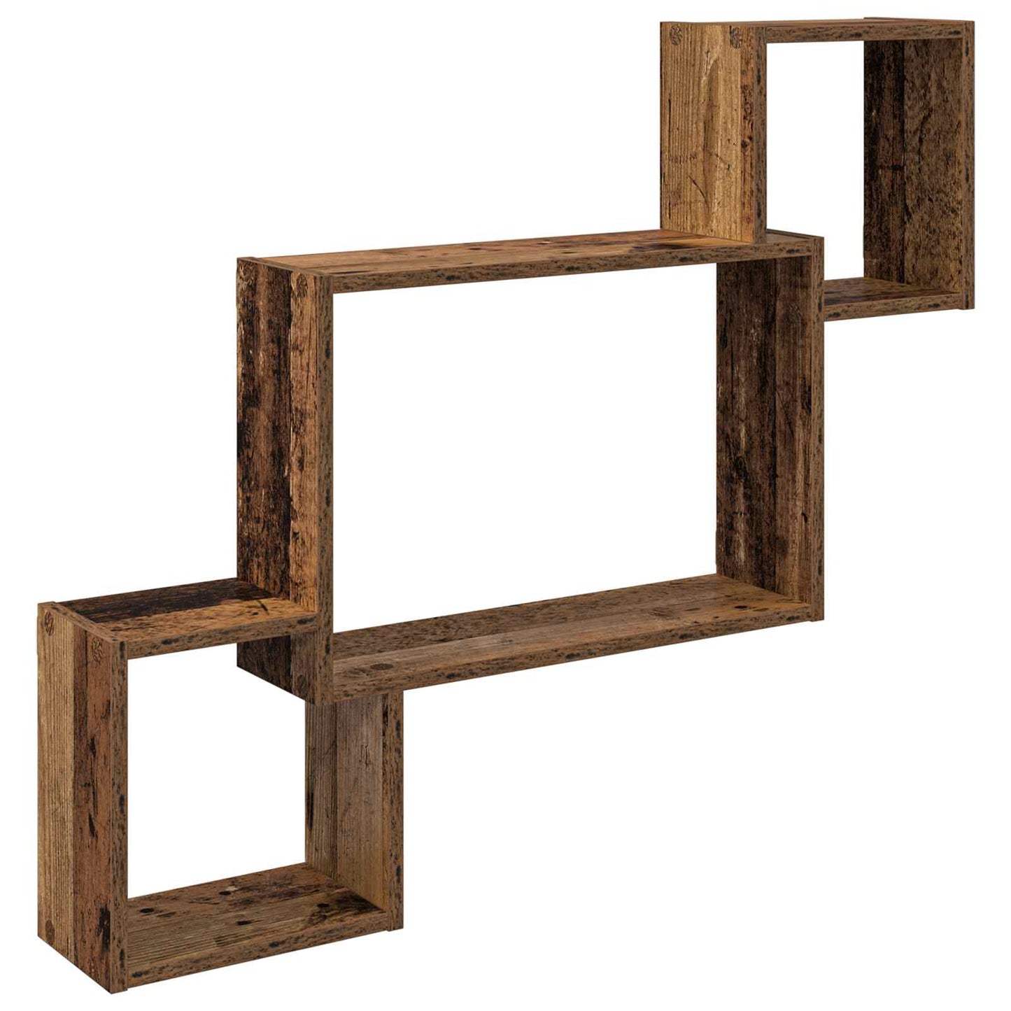 Scaffale da parete A parete Legno antico 91,5 x 15 x 76 cm