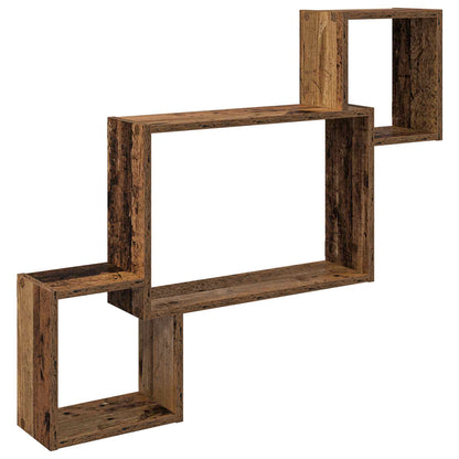 Scaffale da parete A parete Legno antico 91,5 x 15 x 76 cm