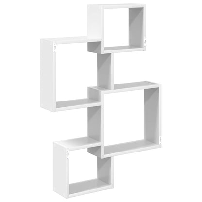 Mensole Cubo da Parete A parete Bianco 64 x 13,5 x 91,5 cm | homemem39