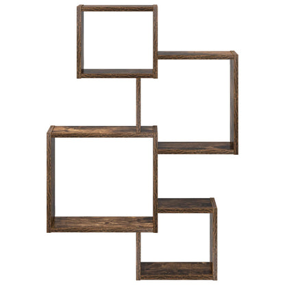 Mensole Cubo da Parete A parete Rovere Fumo 64 x 13,5 x 91,5 cm | homemem39