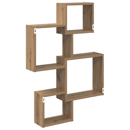 Mensole Cubo da Parete A parete Rovere Artigianale | homemem39