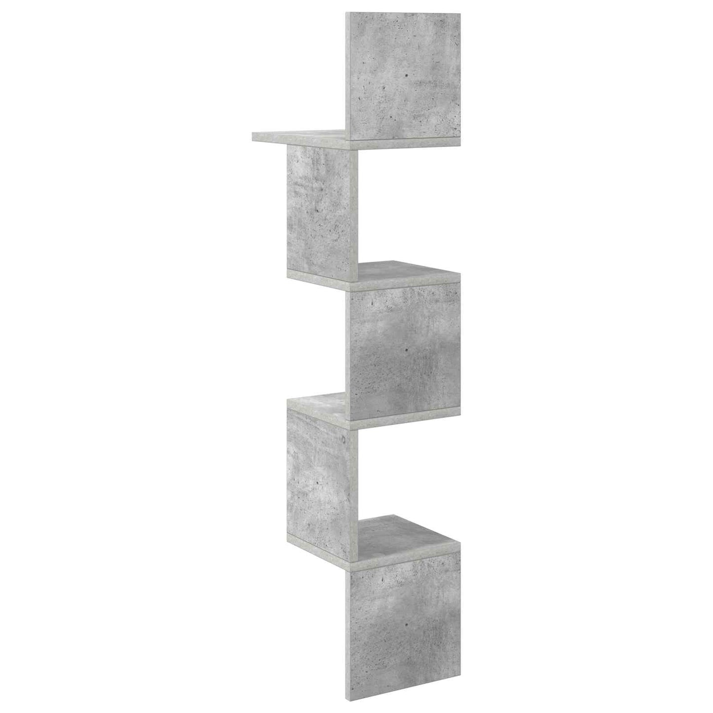 Scaffale da parete A parete Grigio Cemento 32 x 21 x 107 cm | homemem39