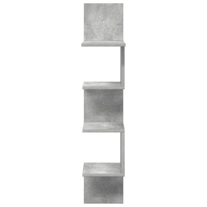 Scaffale da parete A parete Grigio Cemento 32 x 21 x 107 cm | homemem39