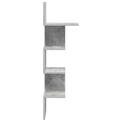 Scaffale da parete A parete Grigio Cemento 32 x 21 x 107 cm | homemem39