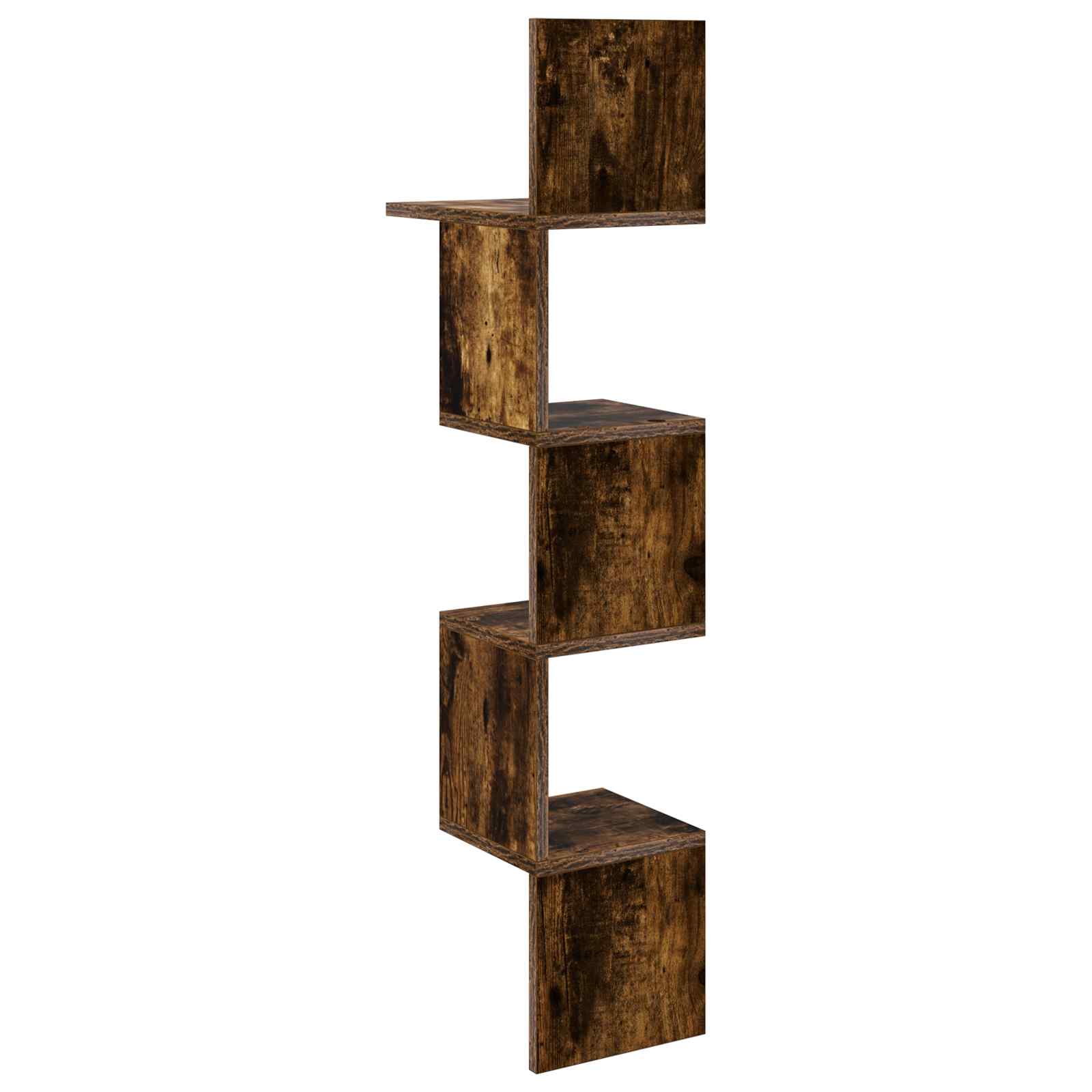 Scaffale da parete A parete Rovere Fumo 32 x 21 x 107 cm | homemem39