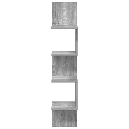 Scaffale da parete A parete Sonoma grigio 32 x 21 x 107 cm | homemem39