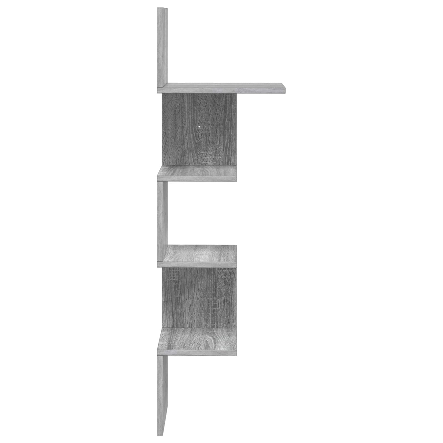 Scaffale da parete A parete Sonoma grigio 32 x 21 x 107 cm | homemem39