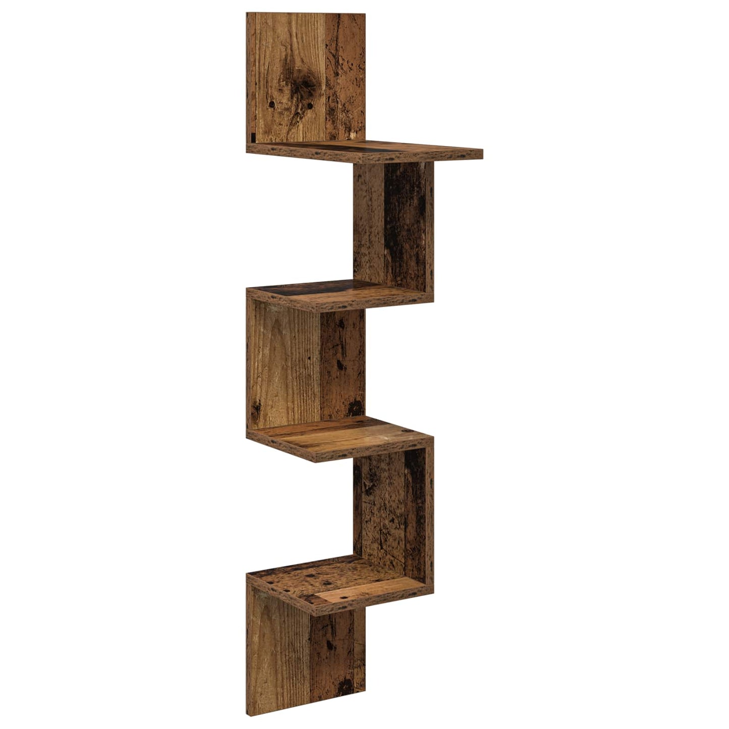 Scaffale da parete A parete Legno antico 32 x 21 x 107 cm | homemem39
