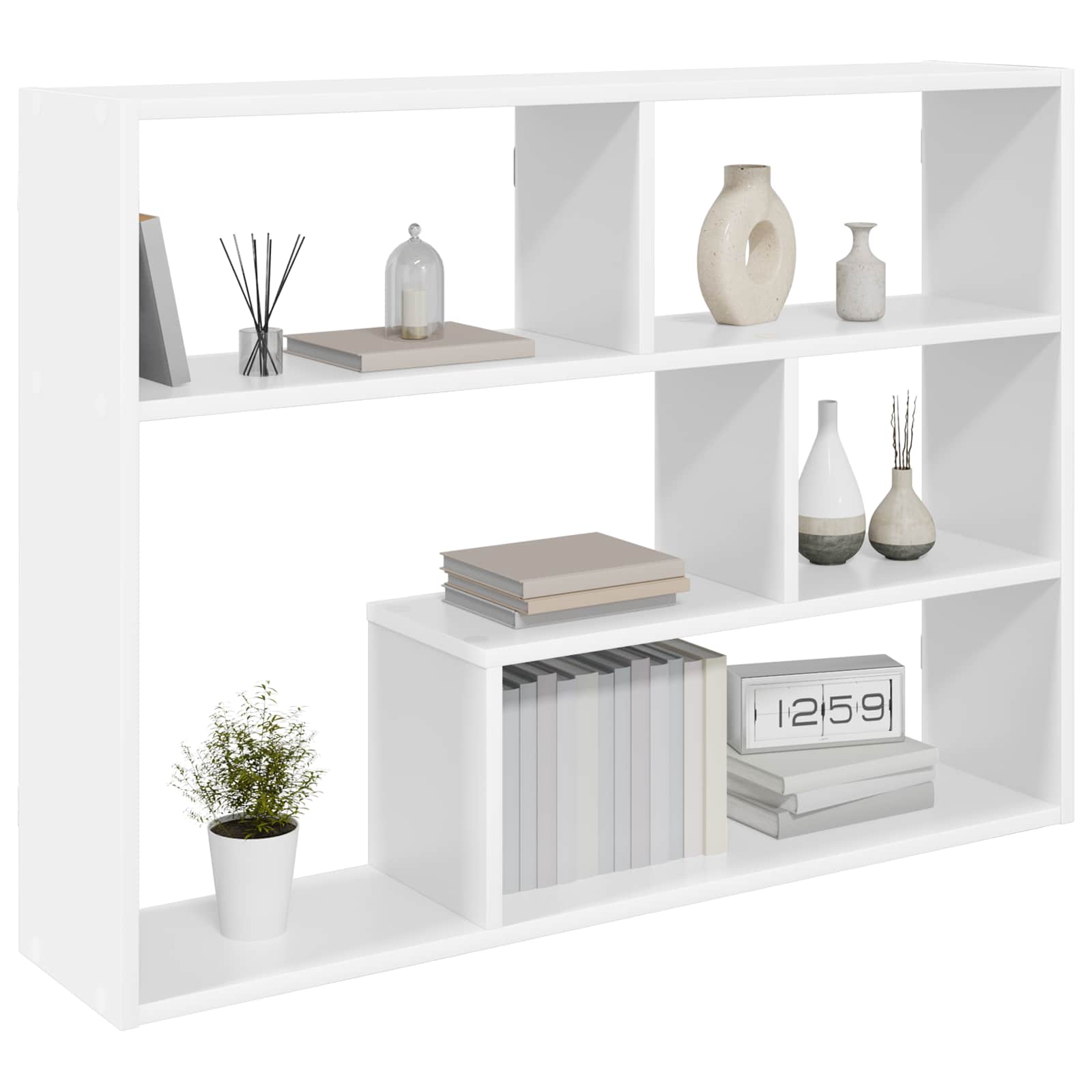 Scaffale da parete A parete Bianco 95 x 20 x 69,5 cm | homemem39