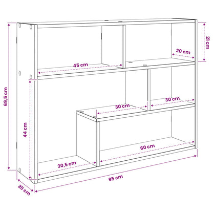 Scaffale da parete A parete Rovere Fumo 95 x 20 x 69,5 cm | homemem39