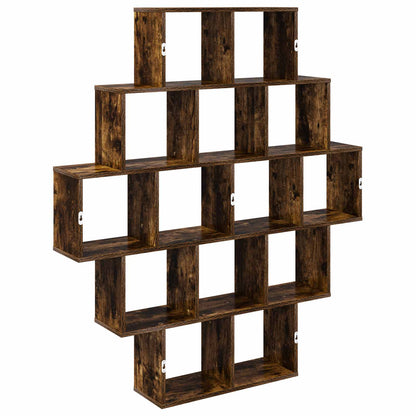 Scaffale da parete Rovere Fumo 120 x 20 x 136 cm | homemem39