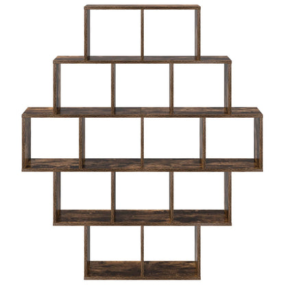 Scaffale da parete Rovere Fumo 120 x 20 x 136 cm | homemem39