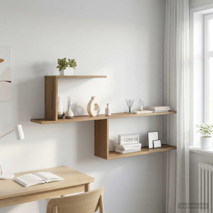 Scaffale da parete Rovere Artigianale 122 x 18 x 60 cm | homemem39