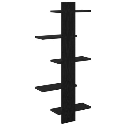 Mensola a muro flottante Rovere Nero 48,5 x 15 x 101 cm | homemem39