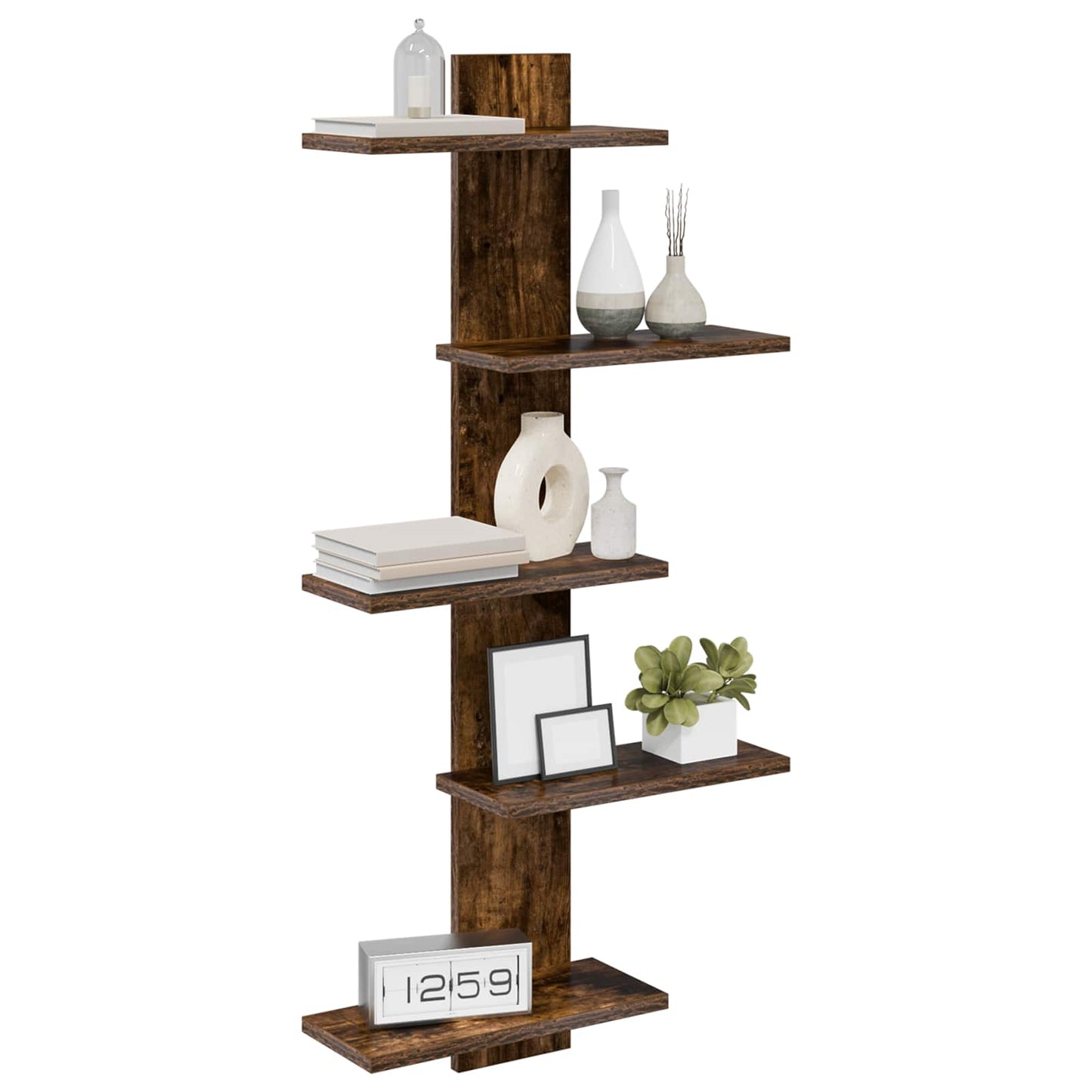 Mensola a muro flottante Rovere Fumo 48,5 x 15 x 101 cm | homemem39