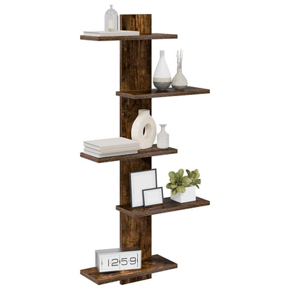 Mensola a muro flottante Rovere Fumo 48,5 x 15 x 101 cm | homemem39