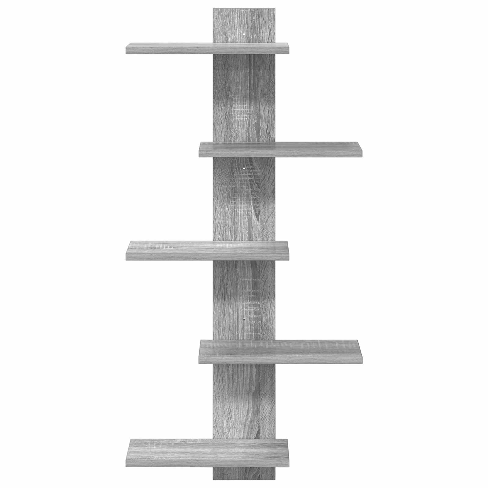 Mensola a muro flottante Sonoma grigio 48,5 x 15 x 101 cm | homemem39