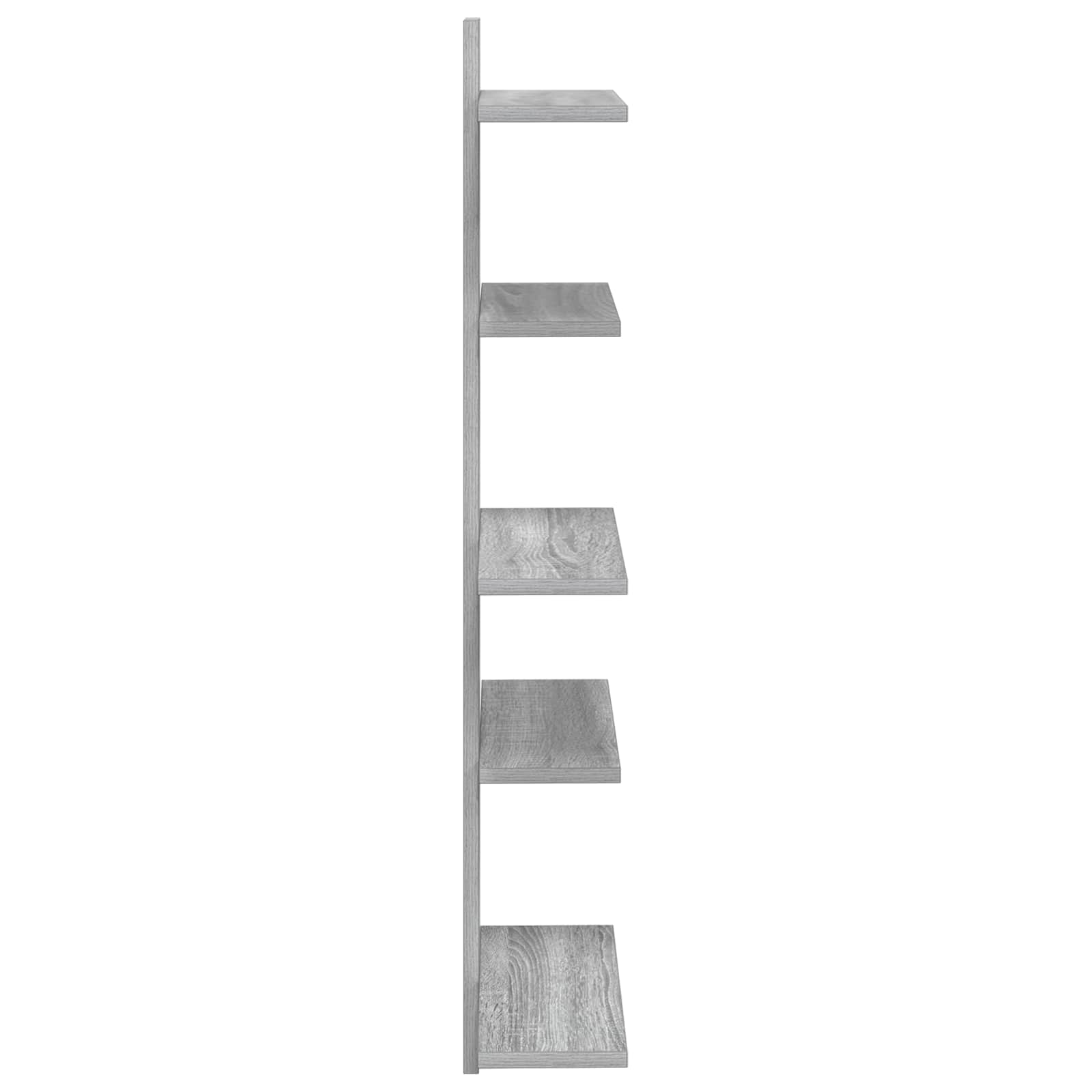 Mensola a muro flottante Sonoma grigio 48,5 x 15 x 101 cm | homemem39