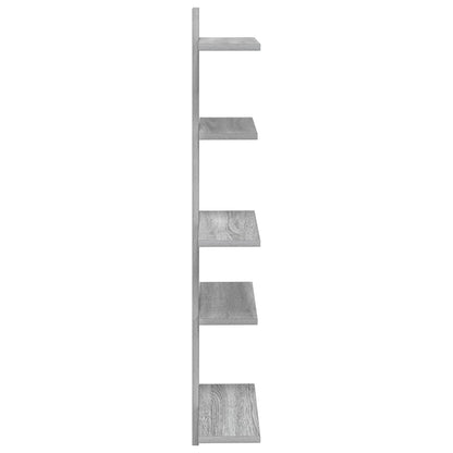 Mensola a muro flottante Sonoma grigio 48,5 x 15 x 101 cm | homemem39