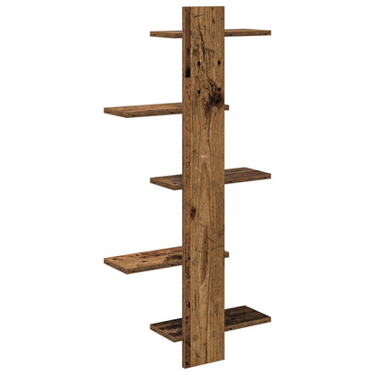 Mensola a muro flottante Legno antico 48,5 x 15 x 101 cm | homemem39