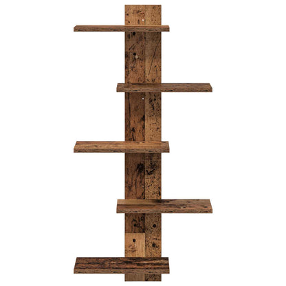 Mensola a muro flottante Legno antico 48,5 x 15 x 101 cm | homemem39
