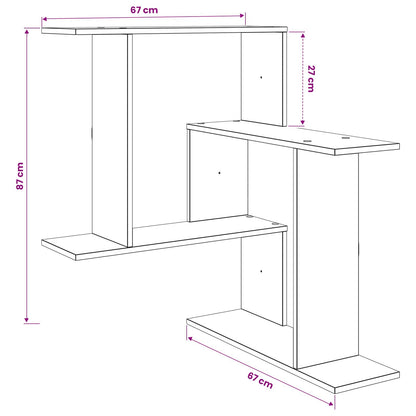 Scaffale da parete Legno antico 67 x 67 x 87 cm | homemem39