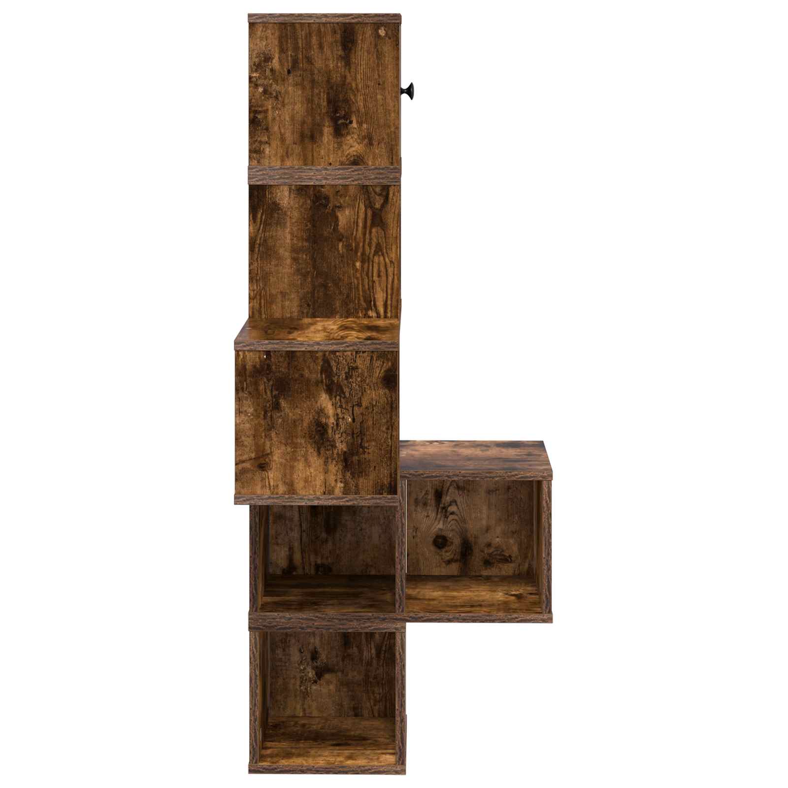 Mensola Angolare da Parete Rovere Fumo 48 x 48 x 120 cm | homemem39