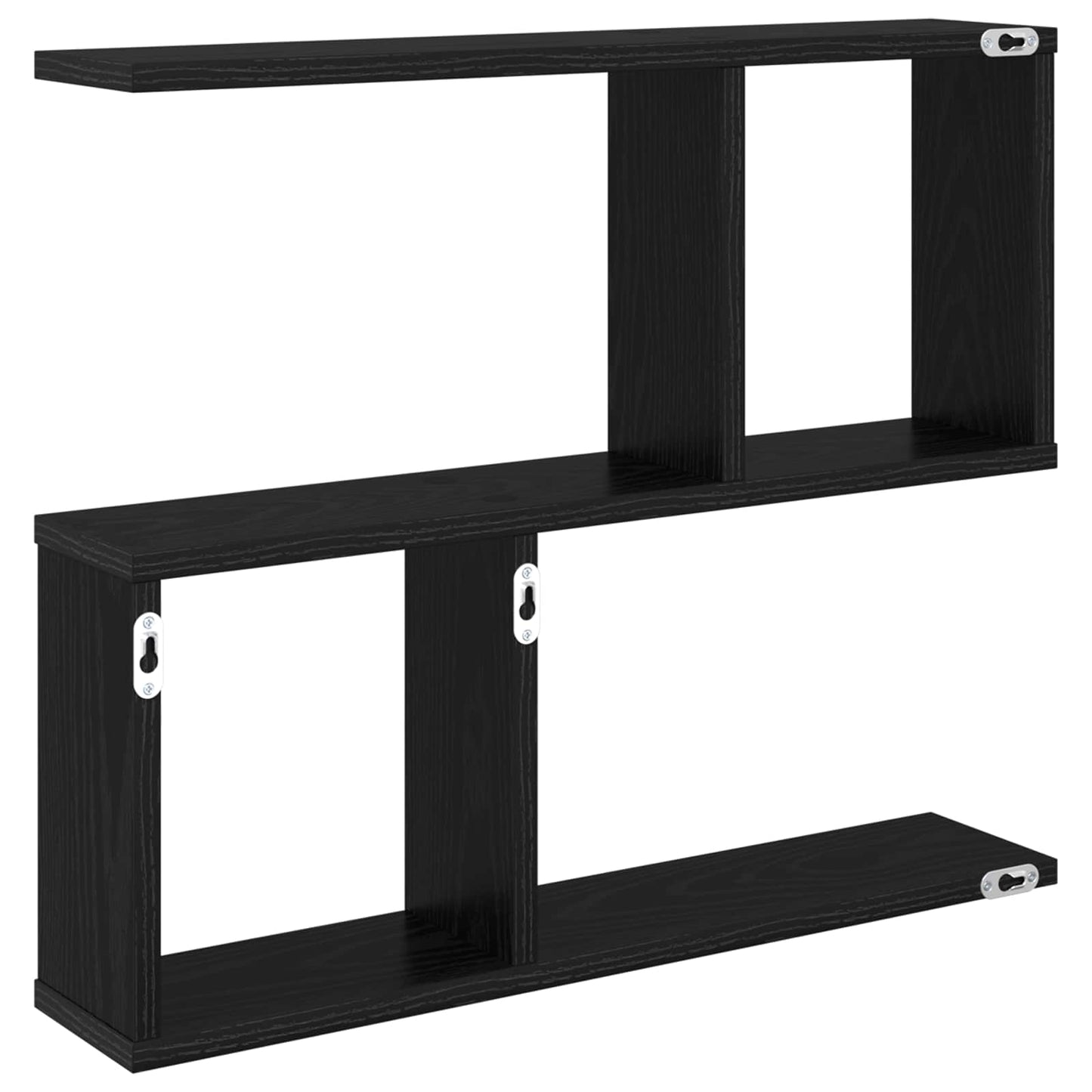 Scaffale da parete Rovere Nero 60 x 12 x 50,5 cm | homemem39